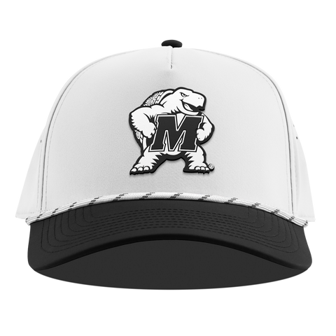 University of Maryland "Vintage Maryland Team Logo" Curved 5 Panel Rope White/Black