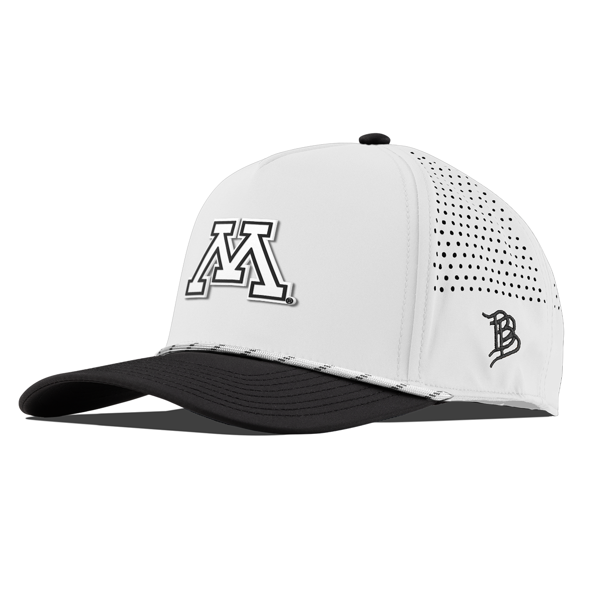 University of Minnesota "Vintage Minnesota Team Logo" Curved 5 Panel Rope White/Black