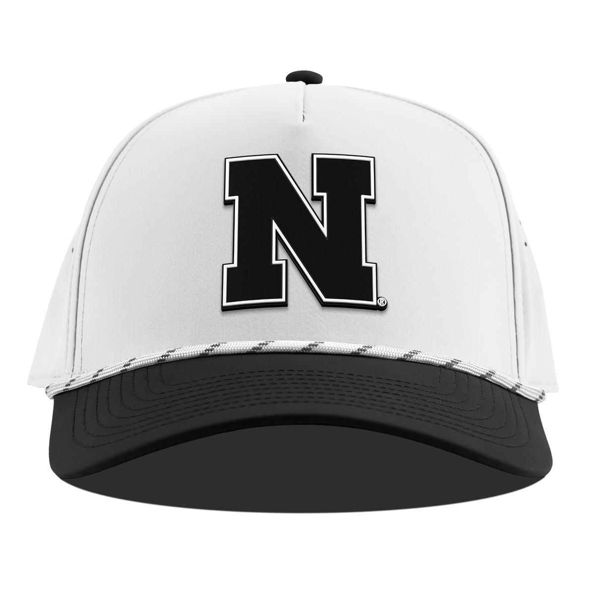 University of Nebraska "Vintage Nebraska Team Logo" Curved 5 Panel Rope White/Black