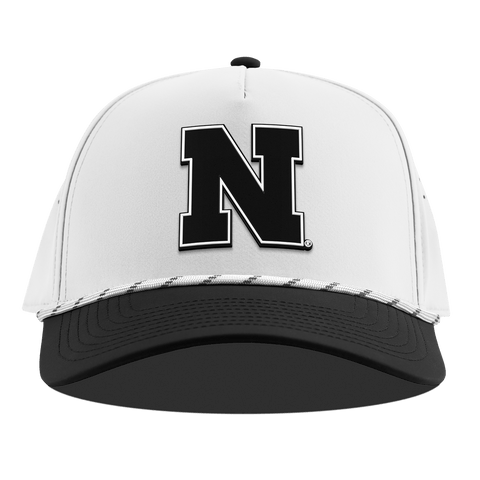 University of Nebraska "Vintage Nebraska Team Logo" Curved 5 Panel Rope White/Black