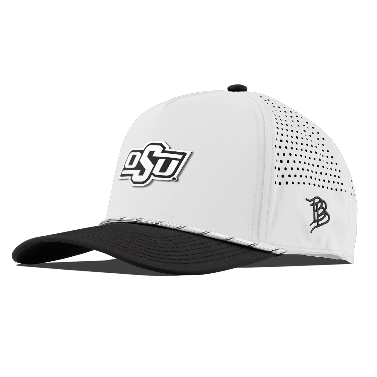 Oklahoma State University "Vintage OSU Team Logo" Curved 5 Panel Rope White/Black