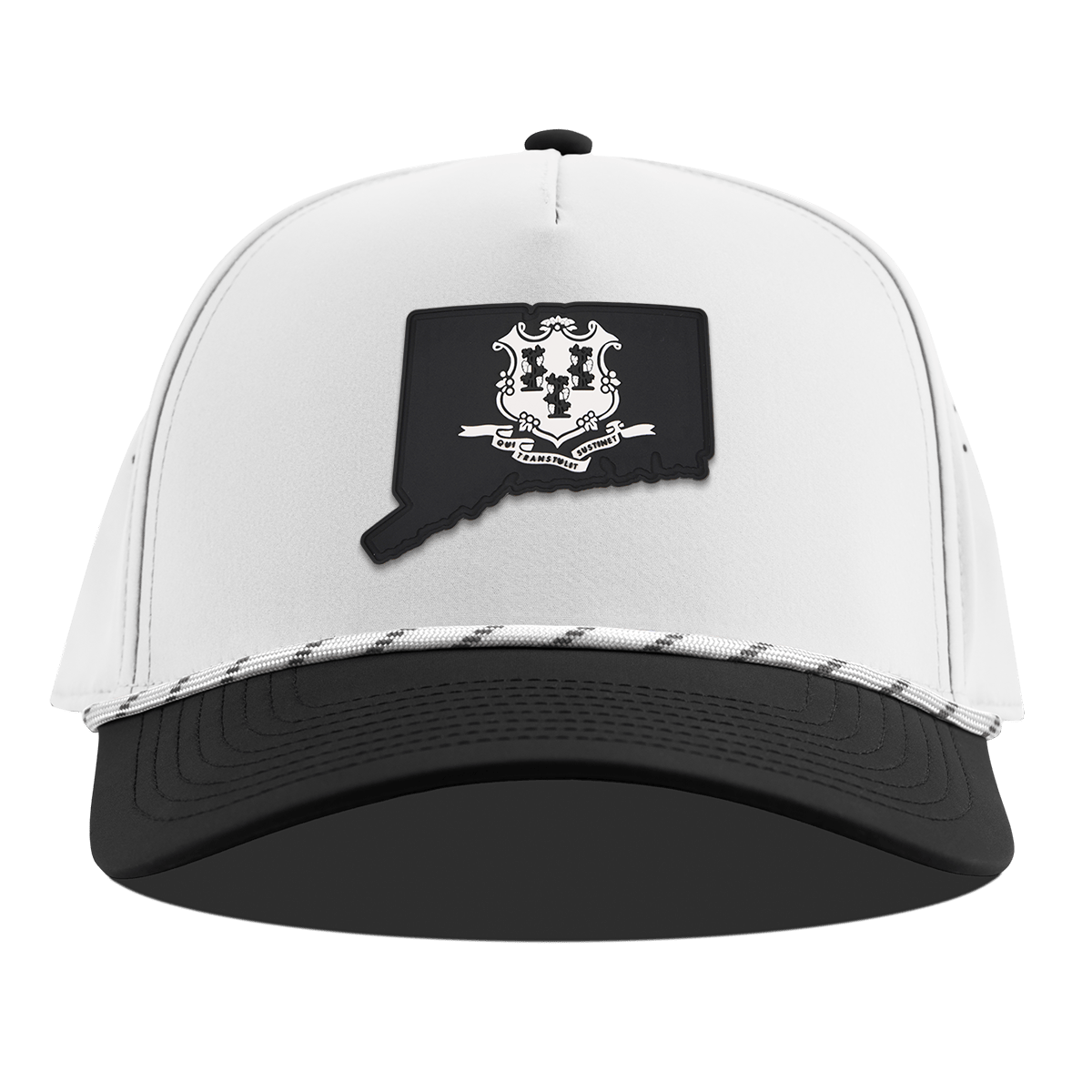 Connecticut Vintage Curved 5 Panel Rope White/Black