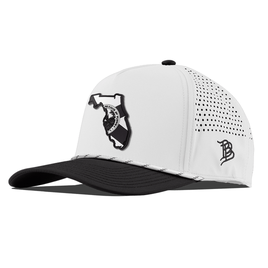 Florida Vintage Curved 5 Panel Rope White/Black