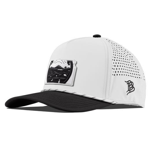 Kansas Vintage Curved 5 Panel Rope White/Black