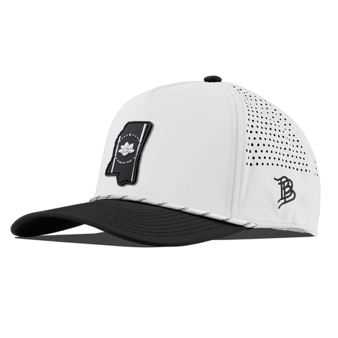 Mississippi Vintage Curved 5 Panel Rope White/Black