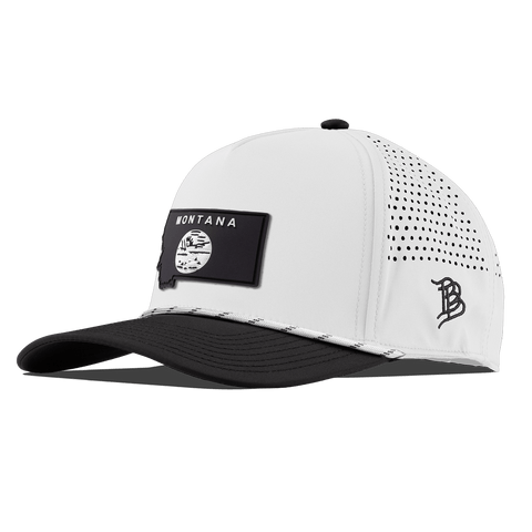 Montana Vintage Curved 5 Panel Rope White/Black