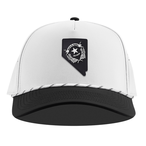 Nevada Vintage Curved 5 Panel Rope White/Black