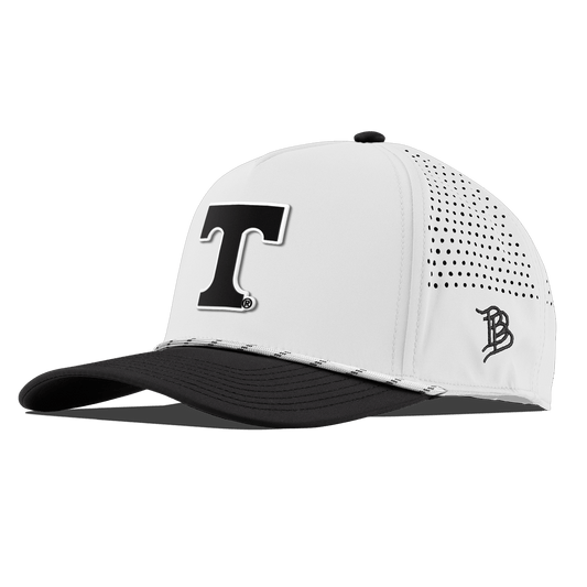 University of Tennessee "Vintage Tennessee Block" Curved 5 Panel Rope White/Black