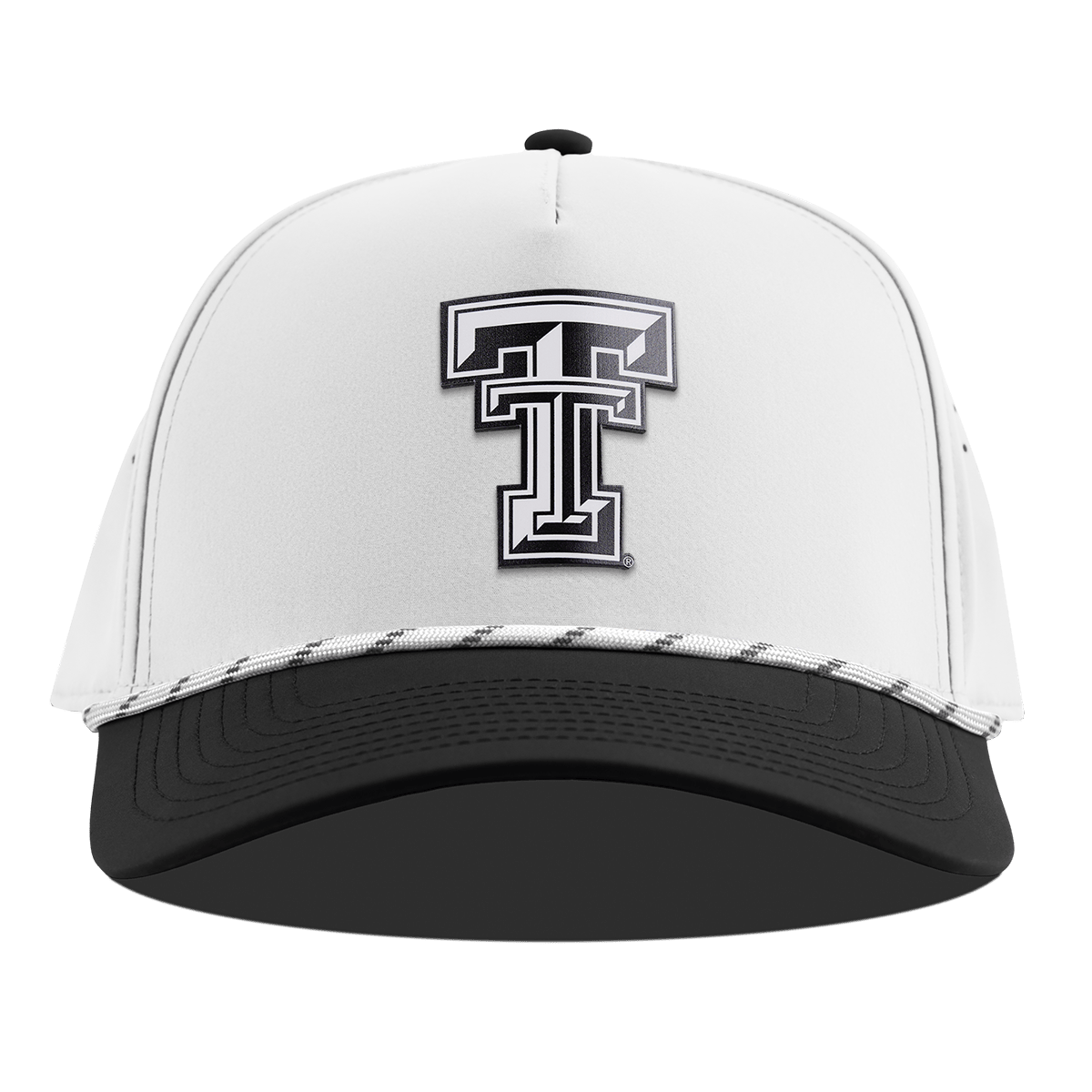 Texas Tech University "Vintage Texas Tech" Curved 5 Panel Rope White/Black