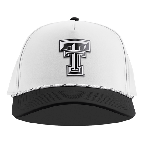 Texas Tech University "Vintage Texas Tech" Curved 5 Panel Rope White/Black