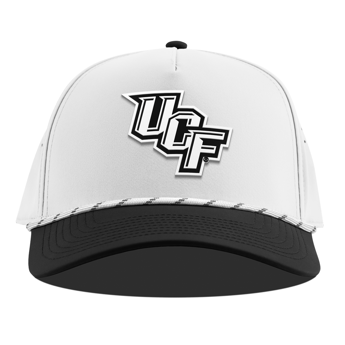 University of Central Florida "UCF Vintage Team Logo" Curved 5 Panel Rope White/Black