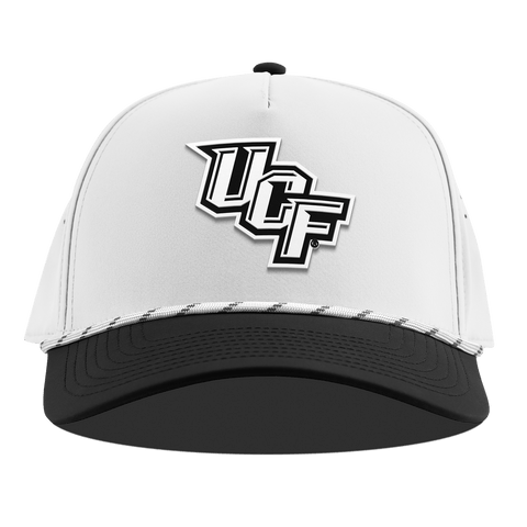 University of Central Florida "UCF Vintage Team Logo" Curved 5 Panel Rope White/Black