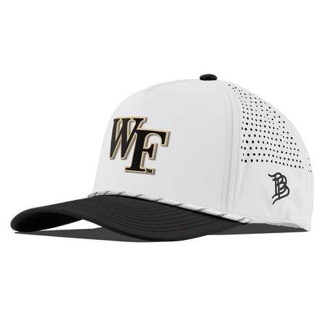 Wake Forest University "Wake Forest Block" Curved 5 Panel Rope White/Black