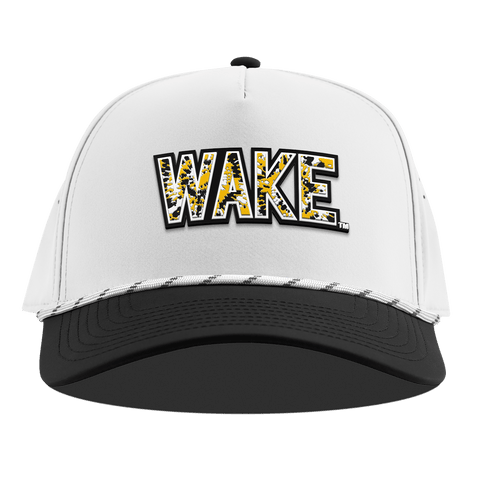 Wake Forest University "Wake Tie Dye" Curved 5 Panel Rope White/Black
