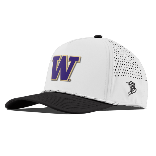 University of Washington "Huskies Script" Curved 5 Panel Rope White/Black