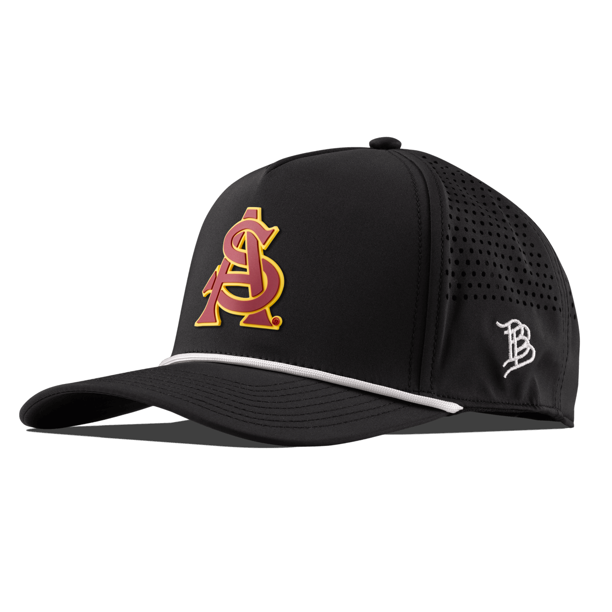Arizona State University "ASU Baseball and Gold" Curved 5 Panel Rope Black