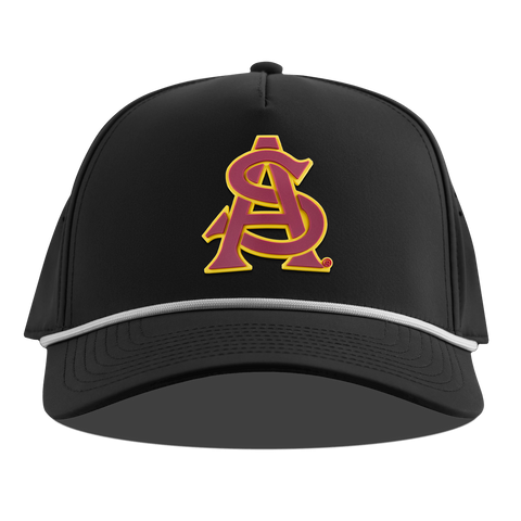 Arizona State University "ASU Baseball and Gold" Curved 5 Panel Rope Black