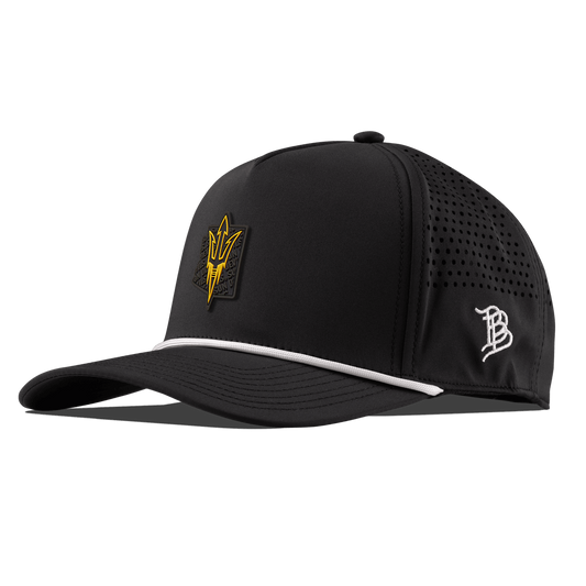 Arizona State University "ASU Blackout Pitchfork" Curved 5 Panel Rope Black/White