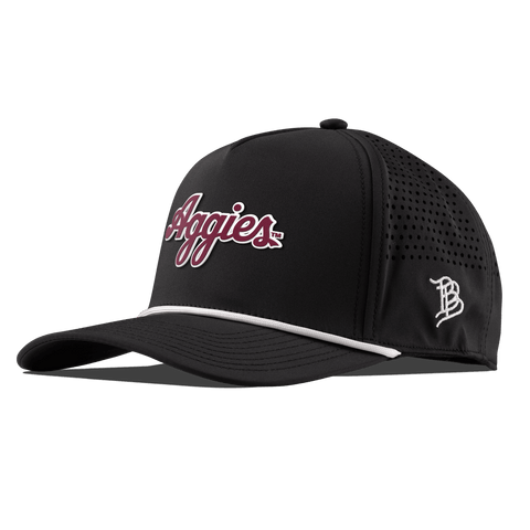 Texas A&M University "Aggies Script" Curved 5 Panel Rope Black