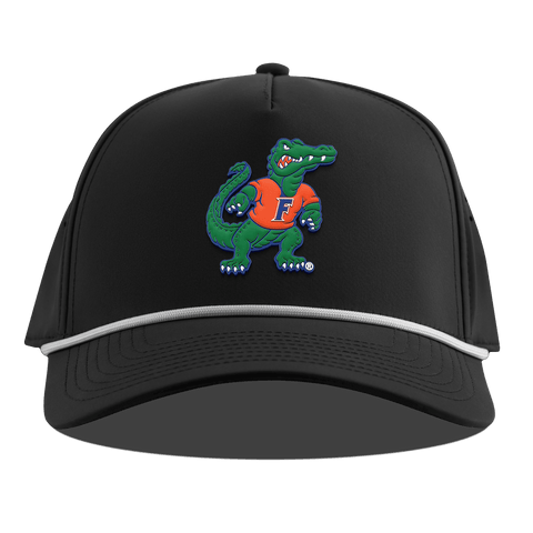 University of Florida "Albert The Gator" Curved 5 Panel Rope Black