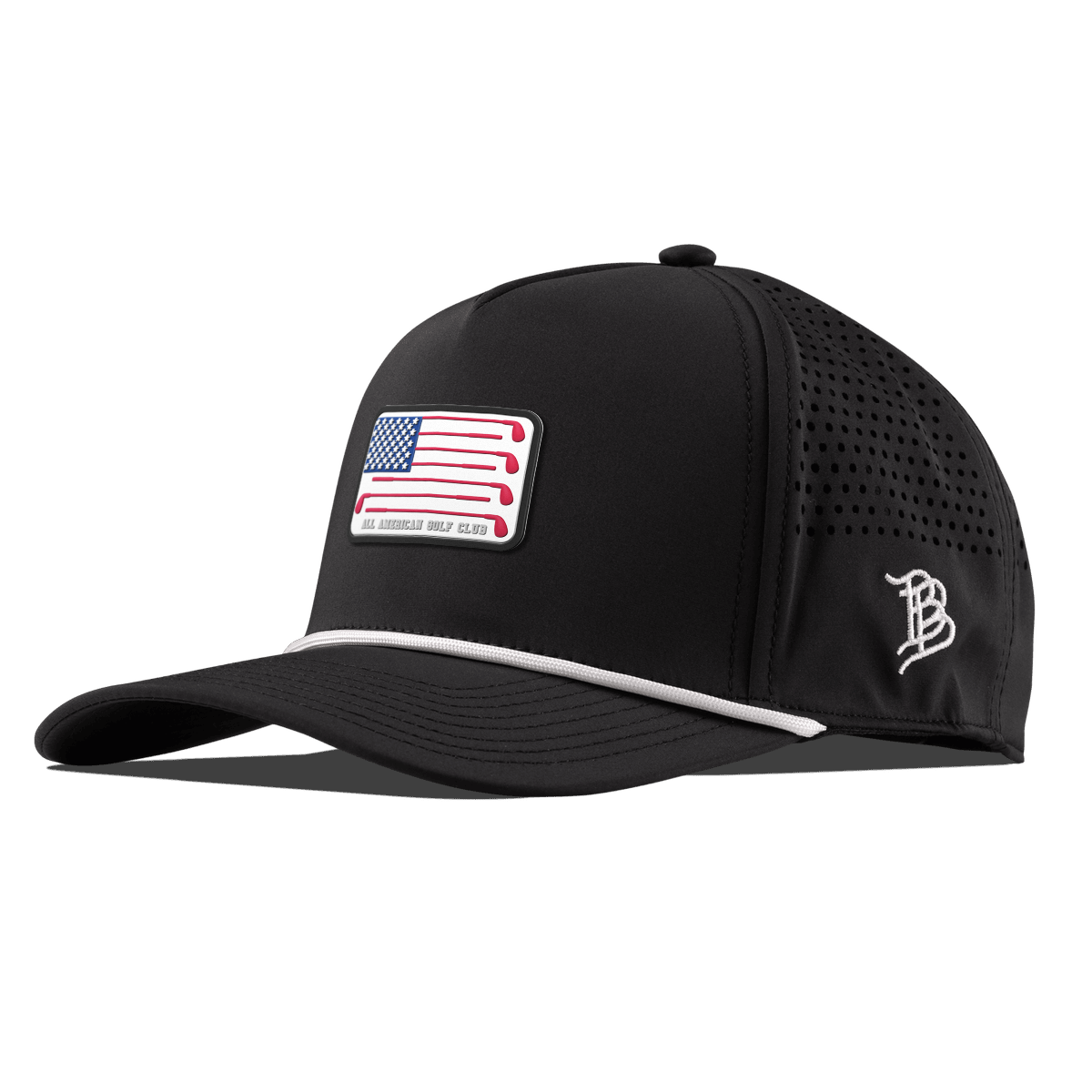 Hailey Ostrom "All American Golf Club" Curved 5 Panel Rope Black