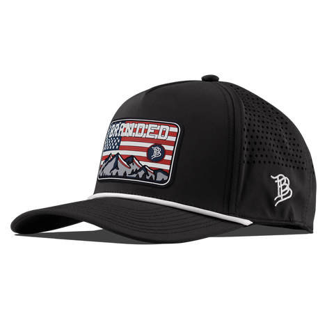 American Horizon Curved 5 Panel Rope Black/White