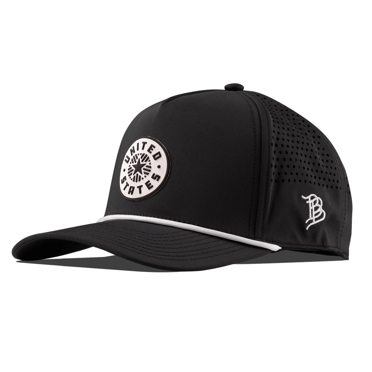 Anthem PVC Curved 5 Panel Rope Black/White