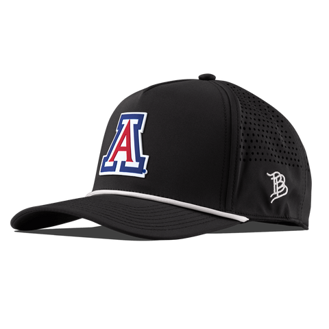 University of Arizona "Arizona Block" Curved 5 Panel Rope Black/White