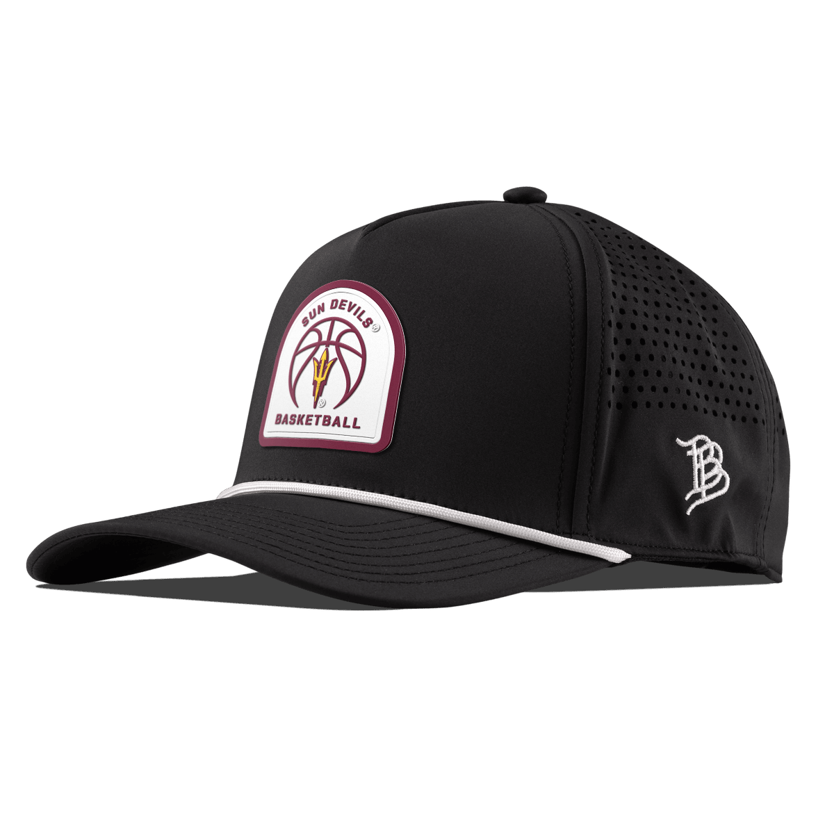 Arizona State University "Arizona State Basketball" Curved 5 Panel Rope Black