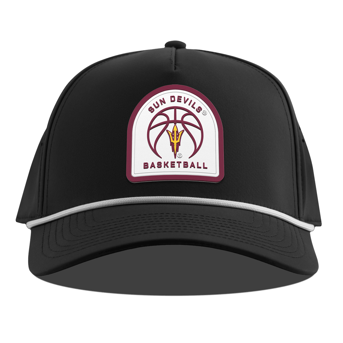Arizona State University "Arizona State Basketball" Curved 5 Panel Rope Black