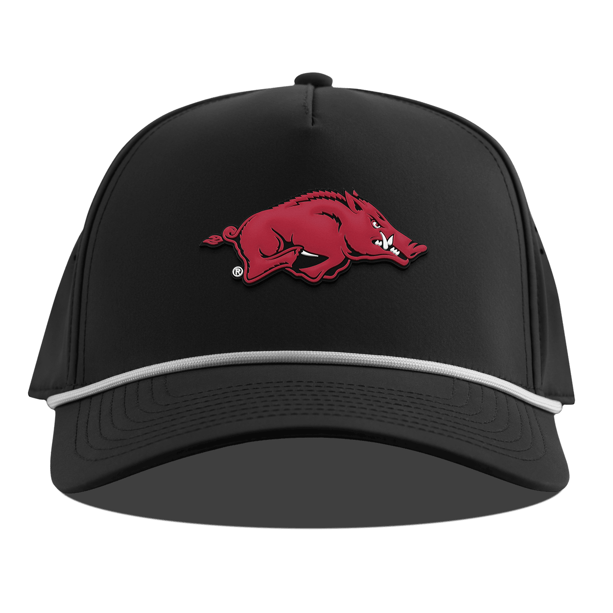 University of Arkansas "Arkansas Team Logo" Curved 5 Panel Rope Black