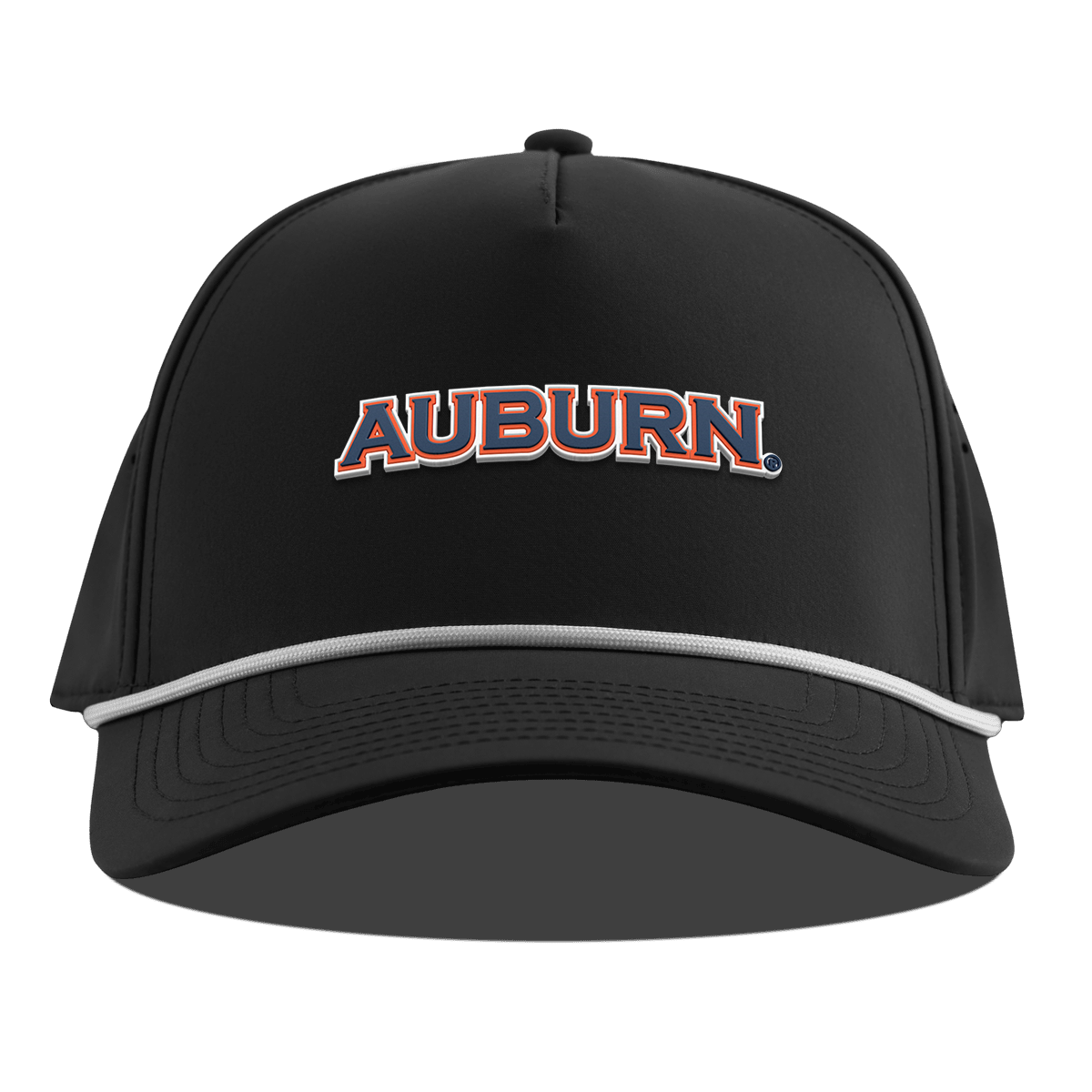 Auburn University "Auburn Block" Curved 5 Panel Rope Black