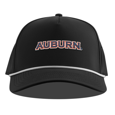 Auburn University "Auburn Block" Curved 5 Panel Rope Black
