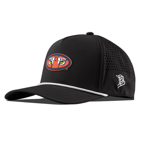 Auburn University "Auburn Tiger Eyes" Curved 5 Panel Rope Black