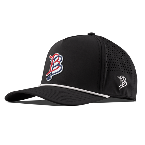 BB Golf USA Curved 5 Panel Rope Black/White