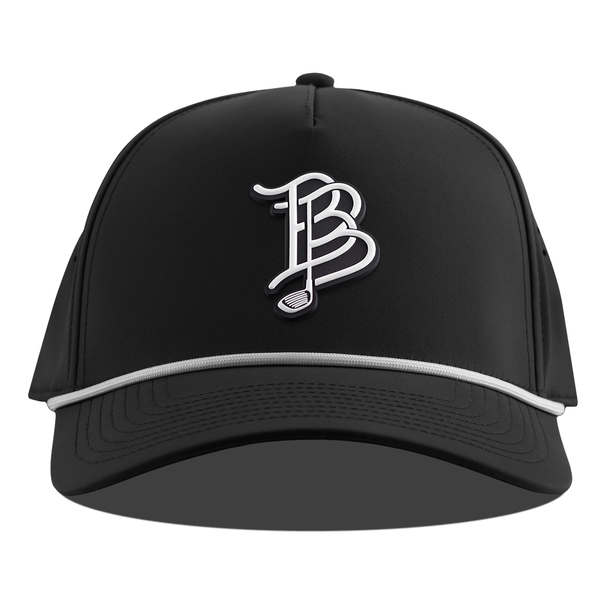 BB Golf Cutout PVC Curved 5 Panel Rope Black