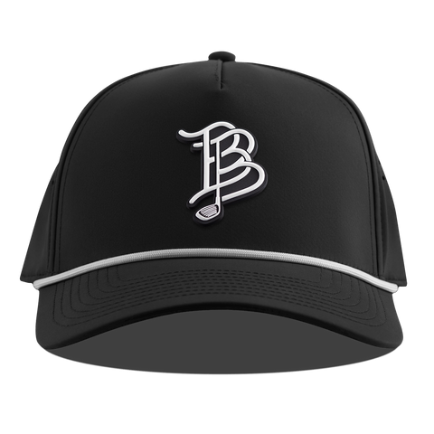 BB Golf Cutout PVC Curved 5 Panel Rope Black