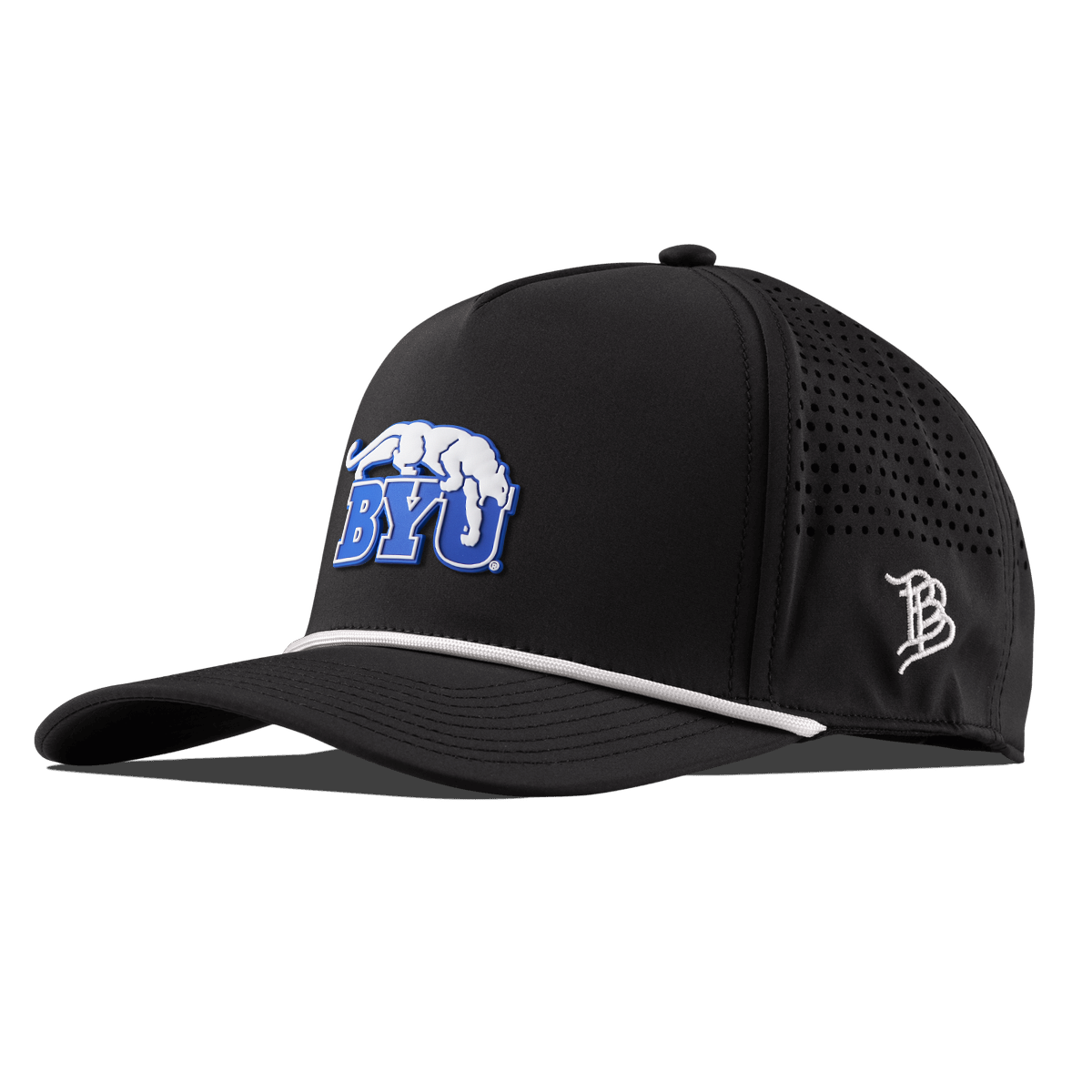 BYU "BYU Cougars" Curved 5 Panel Rope Black/White