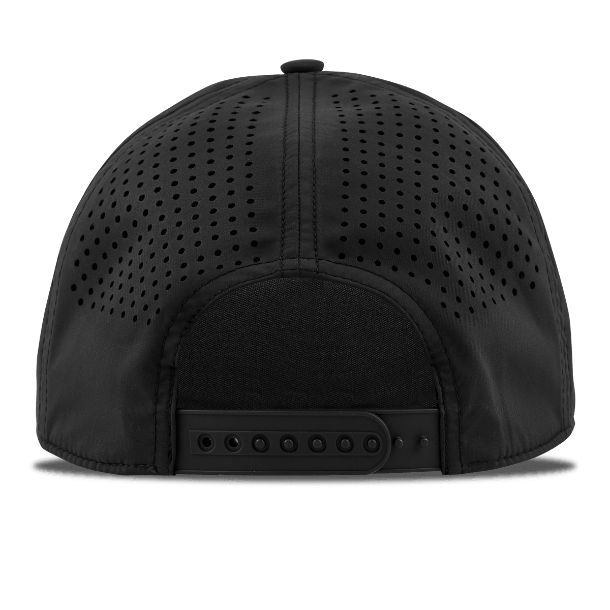 Kiss Me Curved 5 Panel Rope Back Black