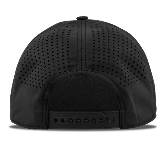 Connecticut Patriot Series Curved 5 Panel Rope Back Black/White