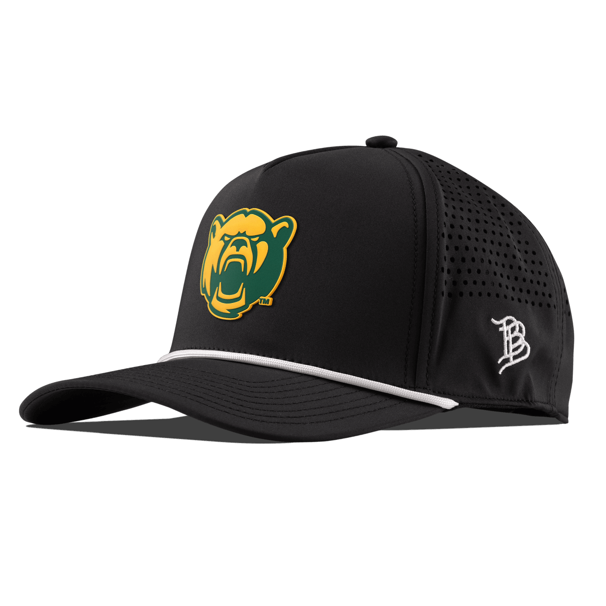 Baylor University "Baylor Bear" Curved 5 Panel Rope Black