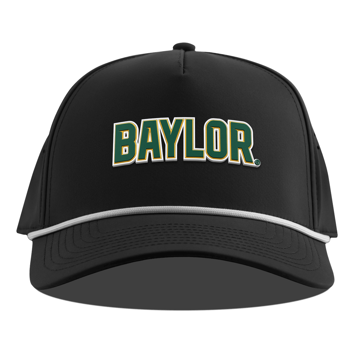 Baylor University "Baylor Block" Curved 5 Panel Rope Black Back