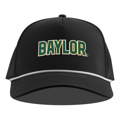 Baylor University "Baylor Block" Curved 5 Panel Rope Black Back