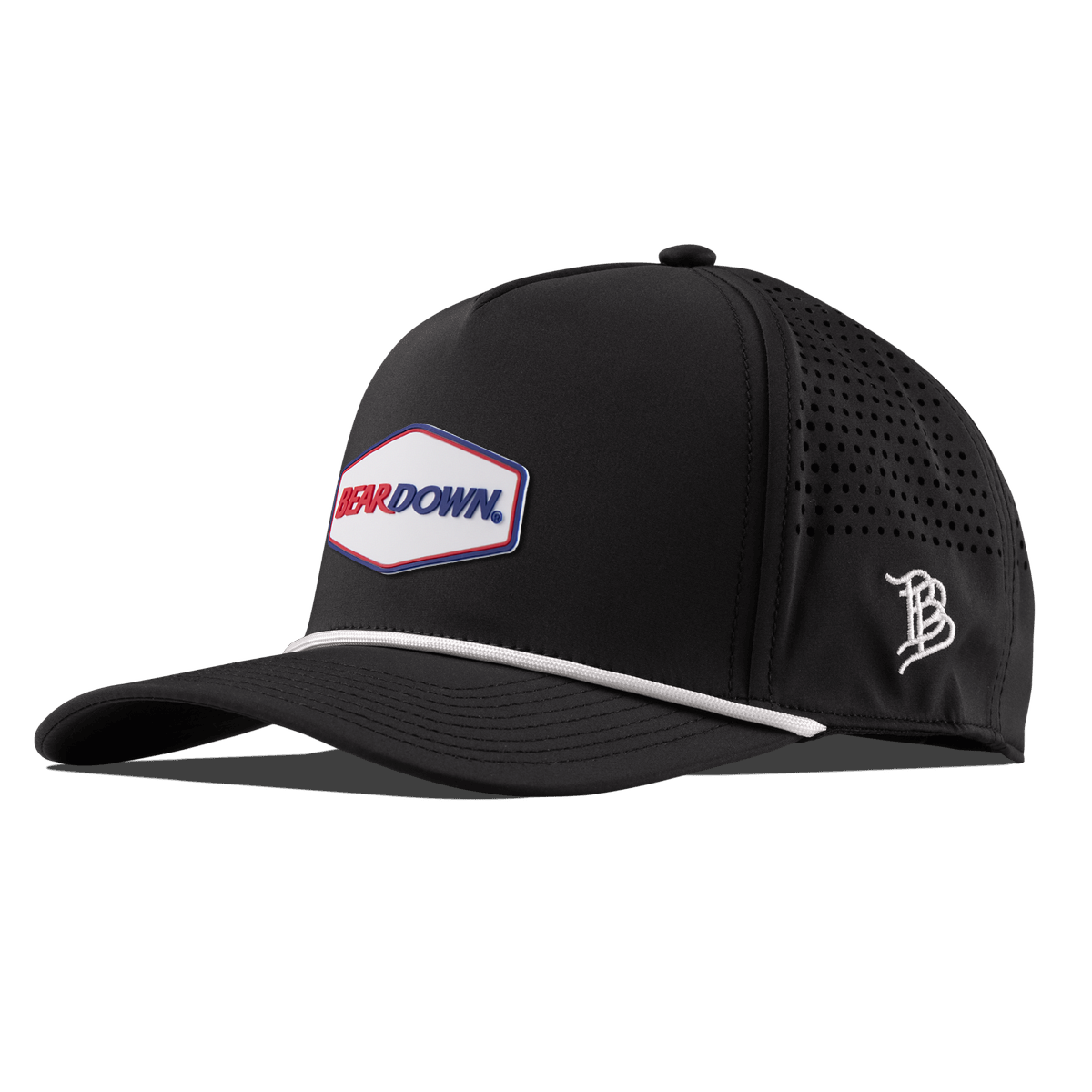 University of Arizona "Bear Down Arizona" Curved 5 Panel Rope Black/White