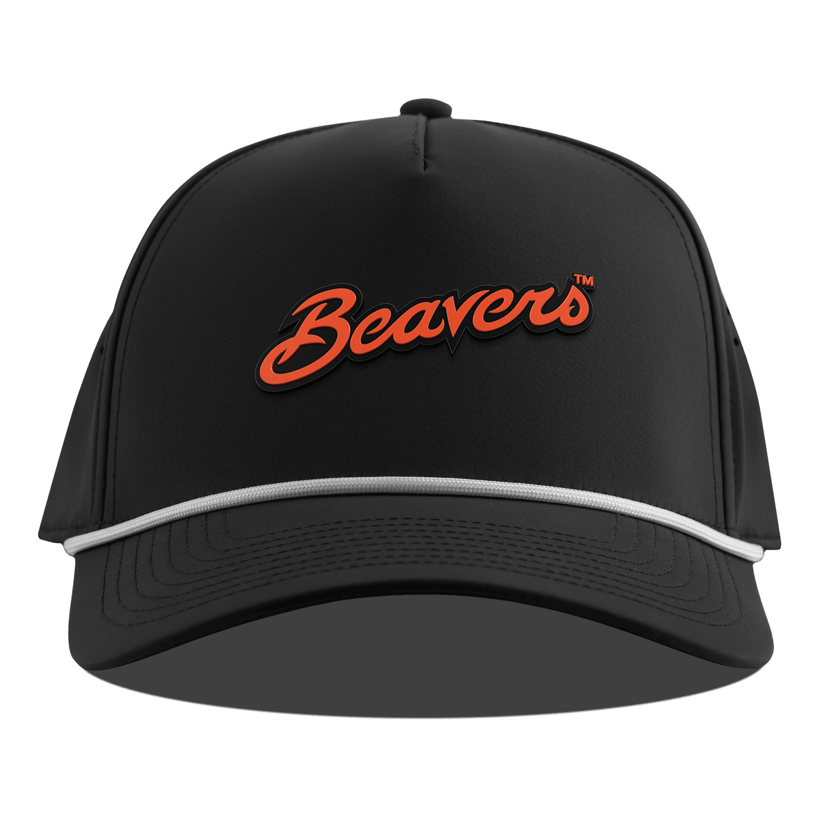 Oregon State University "Beavers Script" Curved 5 Panel Rope Black