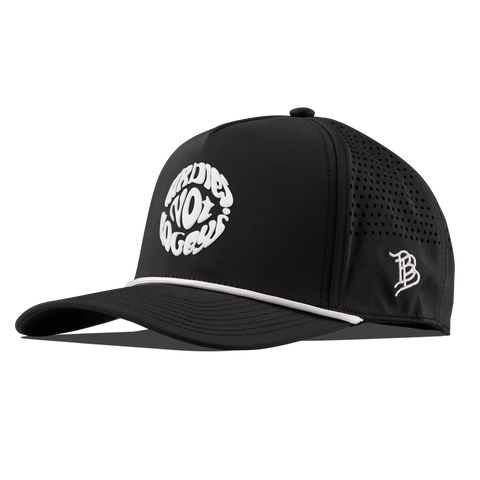 Birdies Not Bogeys® Curved 5 Panel Rope Black