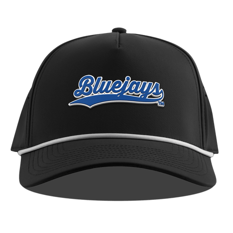 Creighton University "Bluejays Script" Curved 5 Panel Rope Black