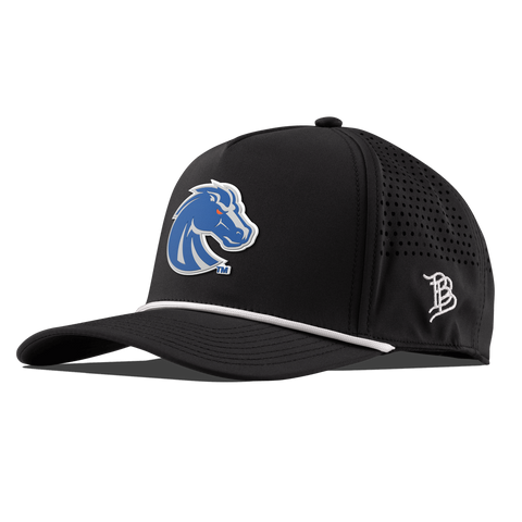 Boise State University "Boise State Broncos Gray" Curved 5 Panel Rope Black