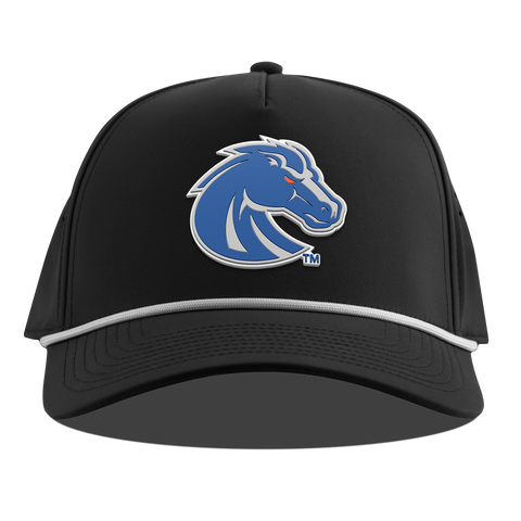 Boise State University "Boise State Broncos Gray" Curved 5 Panel Rope Black