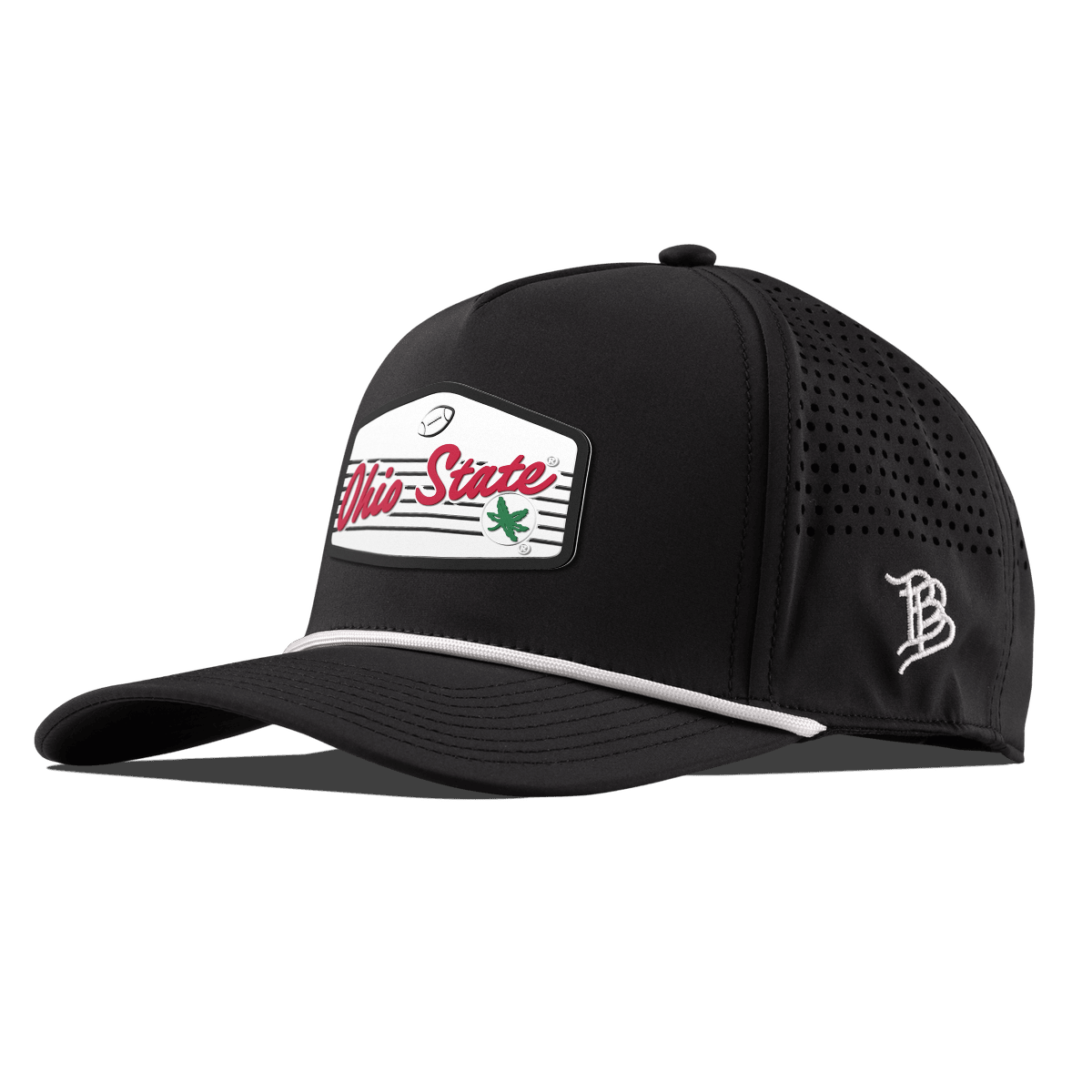 Ohio State University "Buckeyes Football'" Curved 5 Panel Rope Black